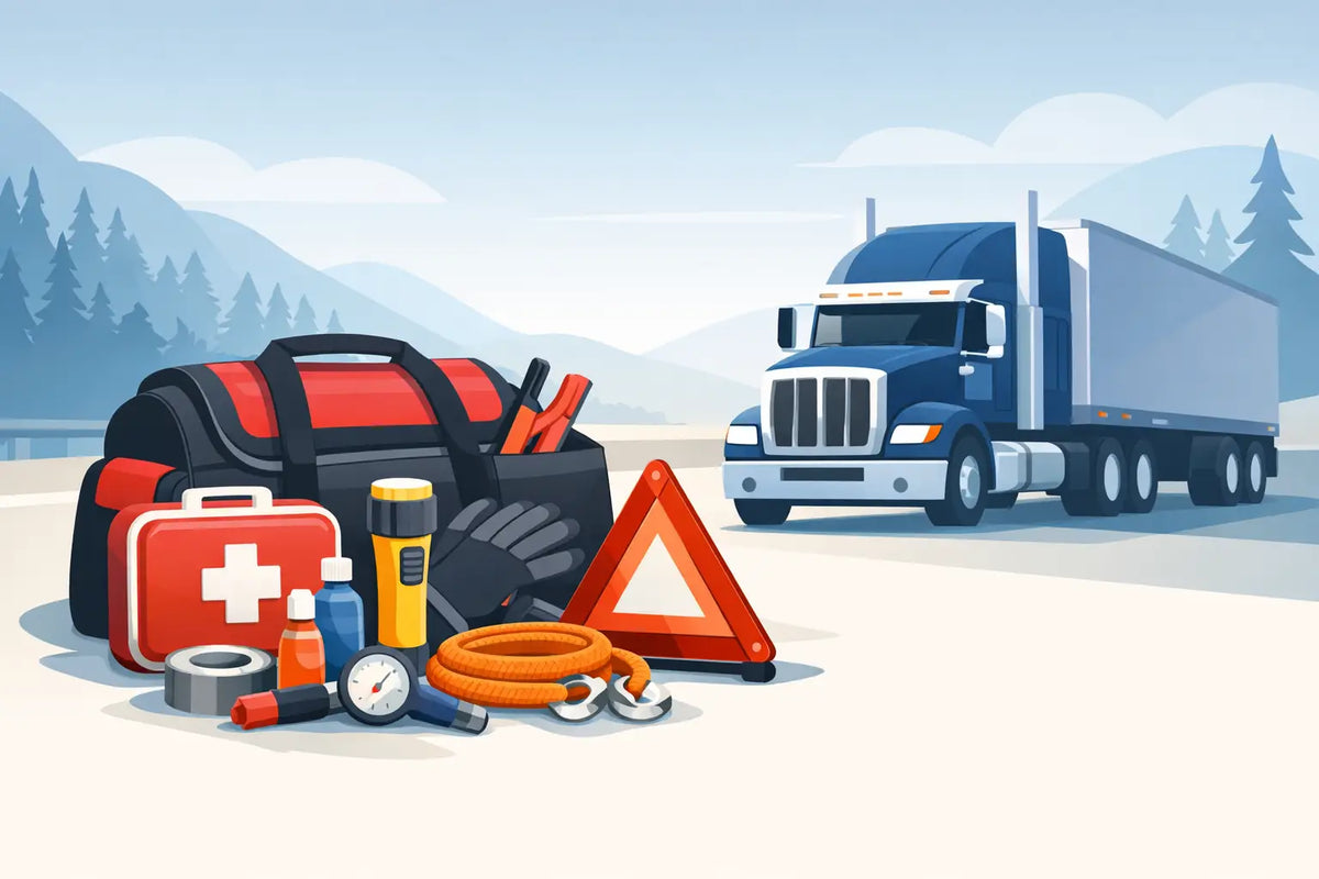 Trousse d’urgence pour camion lourd bien pensée