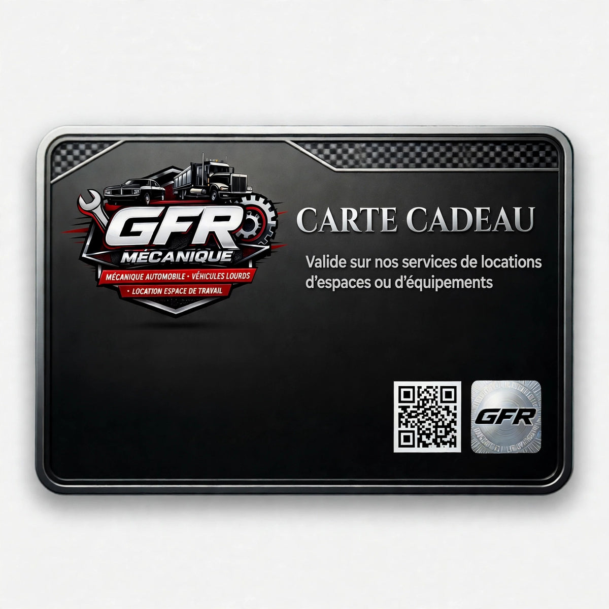 Carte Cadeau GFR Mécanique